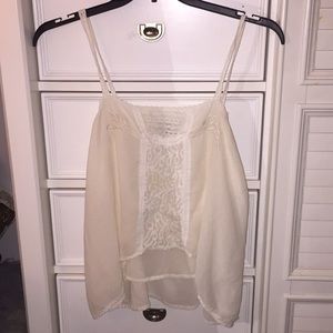Romeo & Juliet - White & Lace Tank Top